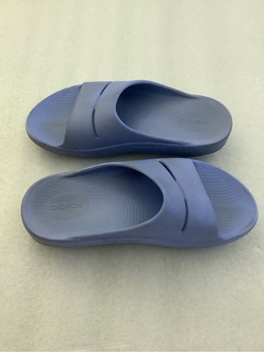 OOFOS Slide Sandals in Blue